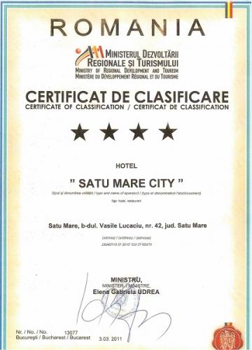 certificat-clasificare-city-hotel-satu-mare